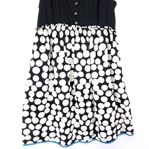 Anthropologie Floreat Silk Dress Size 0 Polka Dot Sleeves - Picture 9 of 15